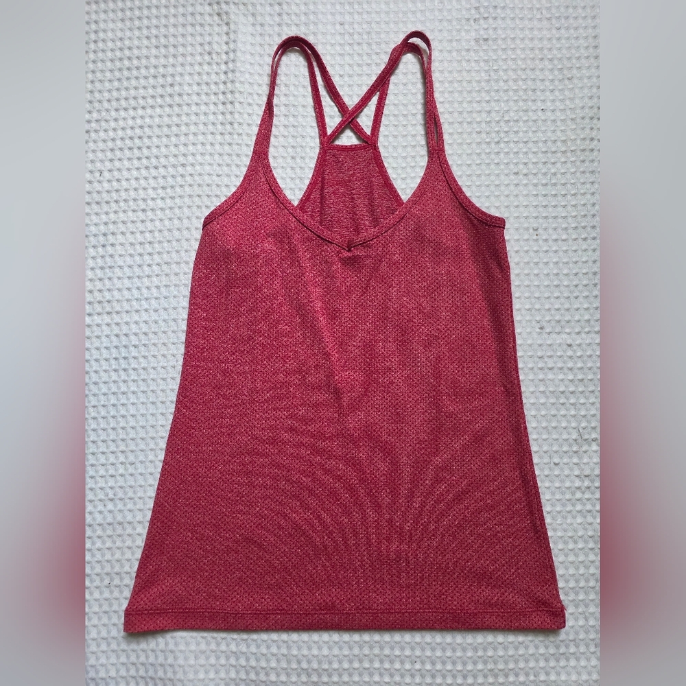 5/25$ Lorna Jane Raspberry Strappy Tank Top